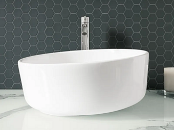 Lavabo en céramique à poser LAGO Inbilico usine LAGO de l'Italie