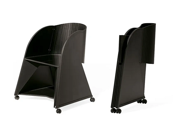 Fauteuil pliant en hêtre GIORGETTI 50250 50250 usine GIORGETTI de l'Italie. Foto №4