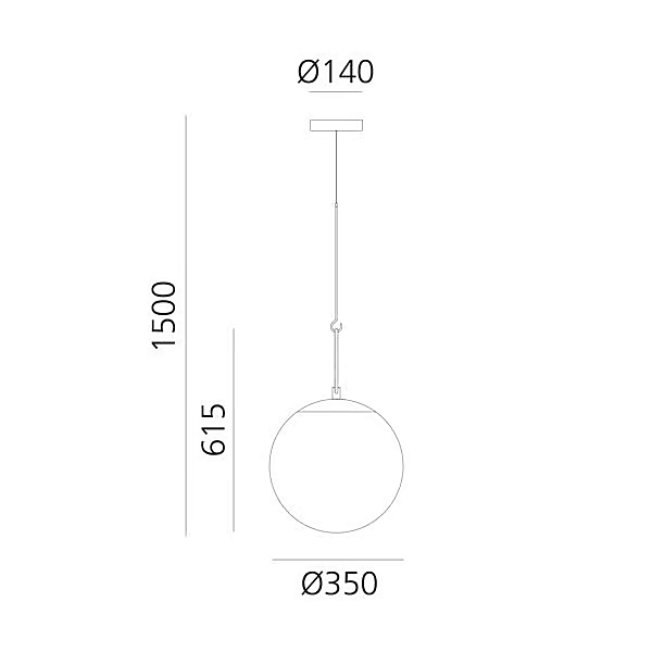 Suspension en verre soufflé LED Artemide NH 1280010A, 1281010A, 	1283010A usine Artemide de l'Italie. Foto №9