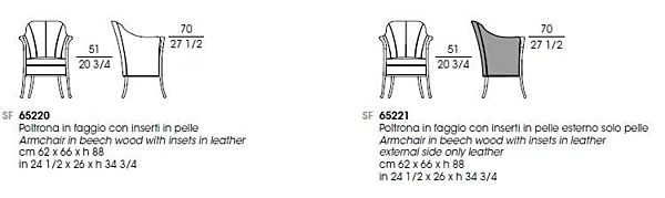 Fauteuil en tissu avec accoudoirs GIORGETTI Progetti Blossom usine GIORGETTI de l'Italie. Foto №4
