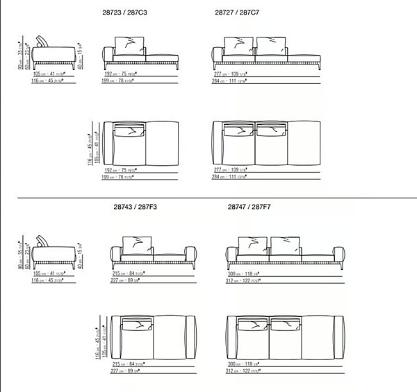 Canapé d'angle en tissu Gregory XL FLEXFORM usine FLEXFORM de l'Italie. Foto №18