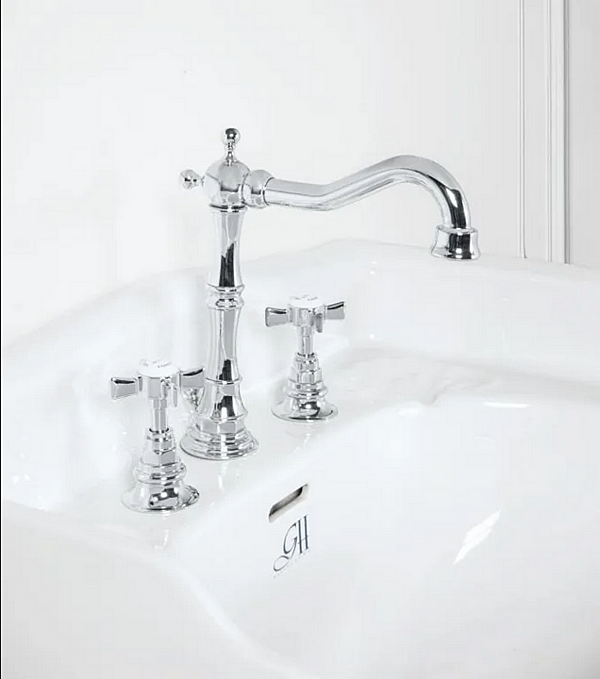 Lavabo sur pied en porcelaine victorienne Gentry Home usine Gentry Home de l'Italie. Foto №4