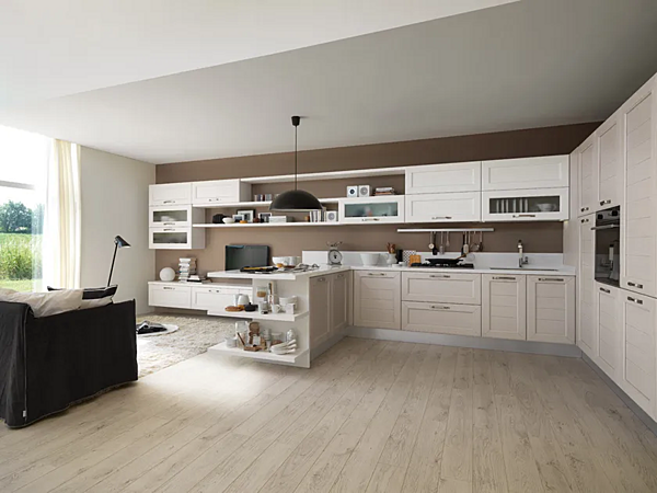 Cuisine en bois avec poignées Claudia LUBE CUCINE usine LUBE CUCINE de l'Italie. Foto №2