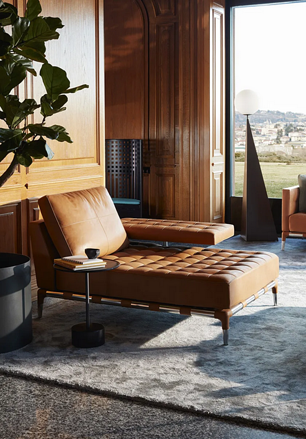 Canapé en cuir capitonné CASSINA Prive 241 usine CASSINA de l'Italie. Foto №7