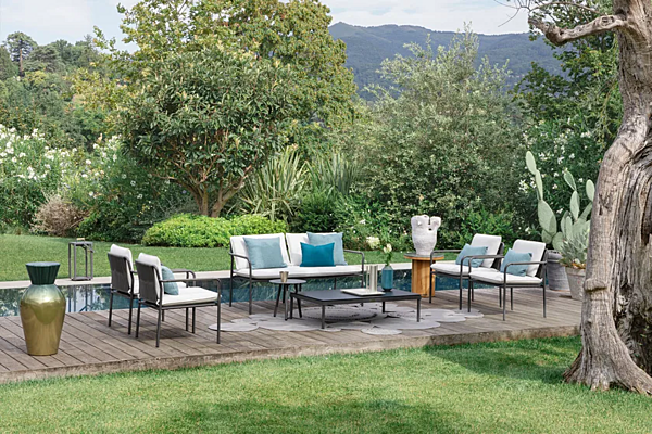 Fauteuil de jardin en aluminium avec accoudoirs Atmosphera collection Air usine ATMOSPHERA de l'Italie. Foto №16