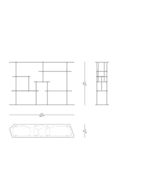 Bibliothèque ROSSATO LB - 01 usine ROSSATO de l'Italie. Foto №5