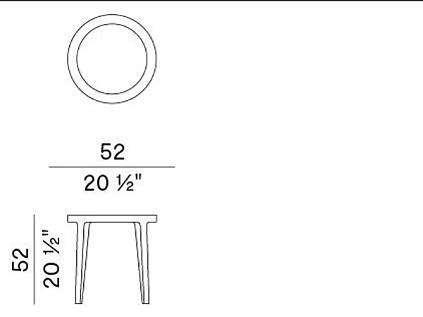 Table d'appoint ronde en frêne avec plateau en marbre Potocco Spring 841 TBC 841/TBC usine POTOCCO de l'Italie. Foto №4