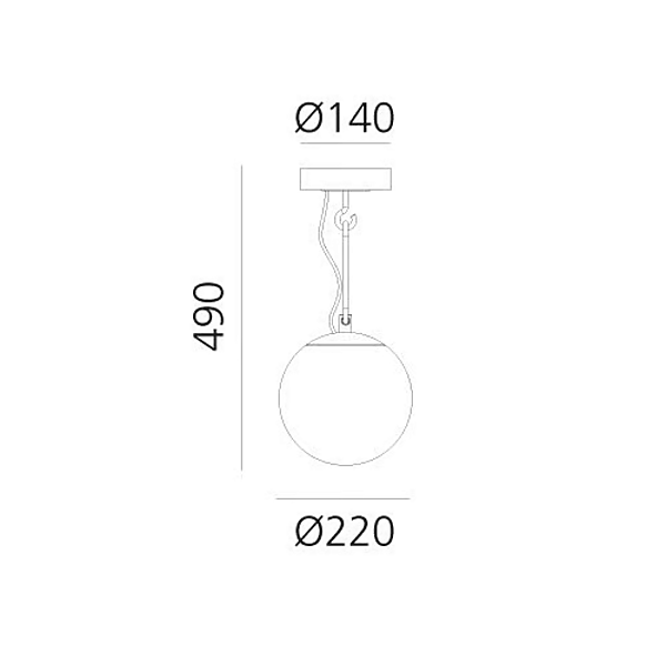 Lampe de plafond en verre soufflé LED Artemide NH 1284010A, 1285010A , 1286010A usine Artemide de l'Italie. Foto №6