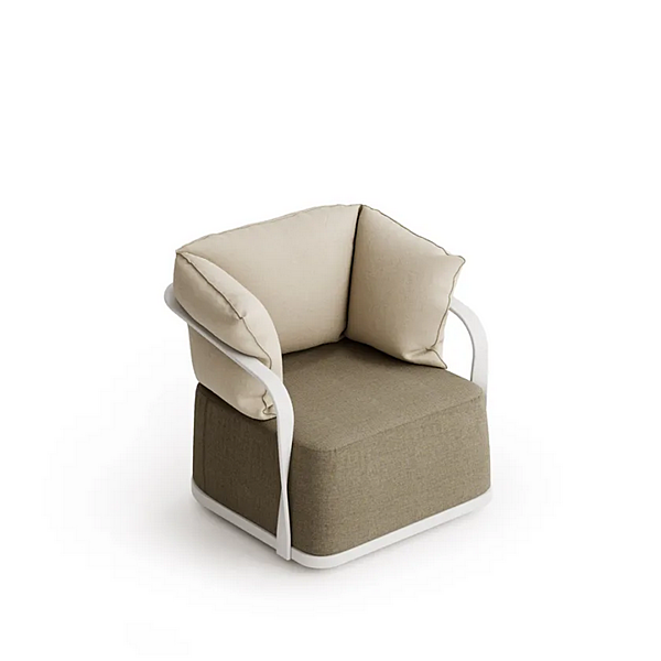 Fauteuil de jardin en tissu avec housse amovible et accoudoirs Atmosphera collection Tango TG.PL usine ATMOSPHERA de l'Italie. Foto №9