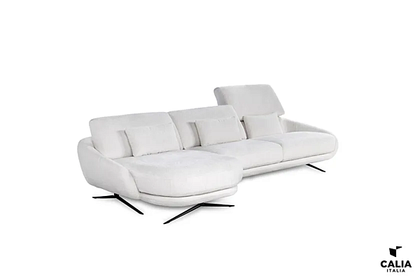 Canapé en tissu avec méridienne et appuie-tête Calia Italia Regal E PREMIUM 1205 usine Calia Italia de l'Italie. Foto №5