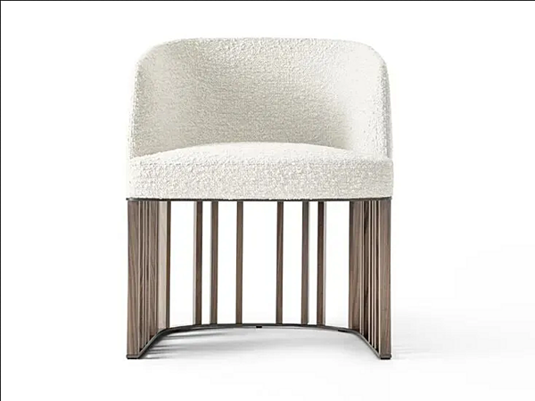 Chaise en tissu avec housse amovible GIORGETTI HERO usine GIORGETTI de l'Italie. Foto №4