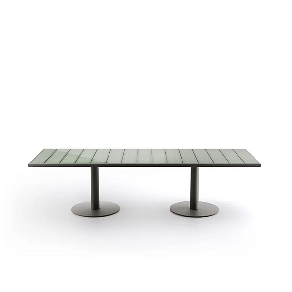 Table de jardin rectangulaire en céramique Pantagruel Atmosphera usine ATMOSPHERA de l'Italie. Foto №11