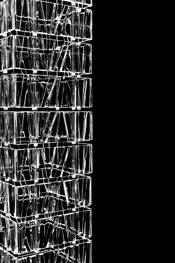 Suspension en tant que séparateur de pièce en matériau Fabbian Tile usine Fabbian de l'Italie. Foto №4