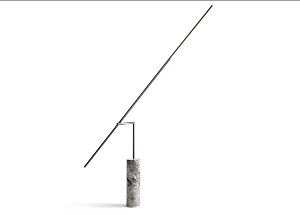 Lampadaire en métal peint et marbre LED Libra GIORGETTI usine GIORGETTI de l'Italie. Foto №2