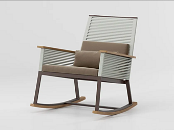 Fauteuil à bascule en corde de jardin KETTAL collection Landscape
