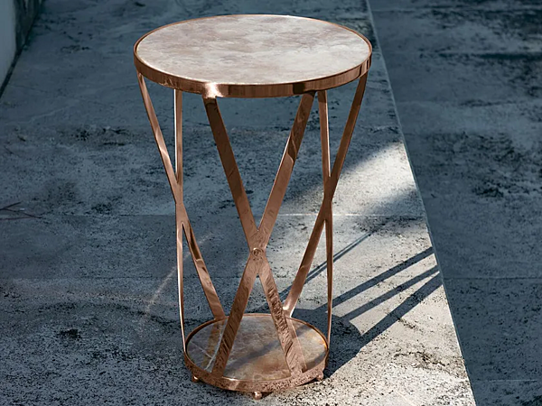 Table d'appoint ronde en onyx Savio Firmino 3634 usine SAVIO FIRMINO de l'Italie. Foto №2