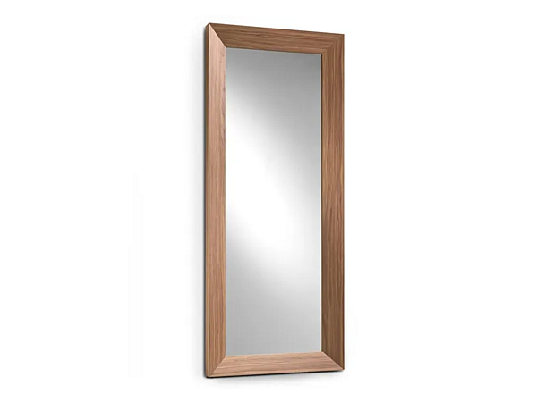 Miroir mural rectangulaire en bois avec cadre de la collection Materica i 4 Mariani usine i 4 Mariani de l'Italie. Foto №1