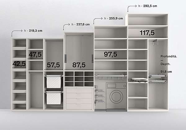 Armoire CINQUANTA3 armadi usine CINQUANTA3 de l'Italie. Foto №4