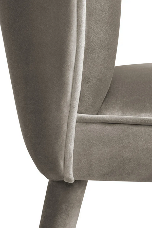 Fauteuil en velours rembourré DALYAN BRABBU usine BRABBU de l'Italie. Foto №9