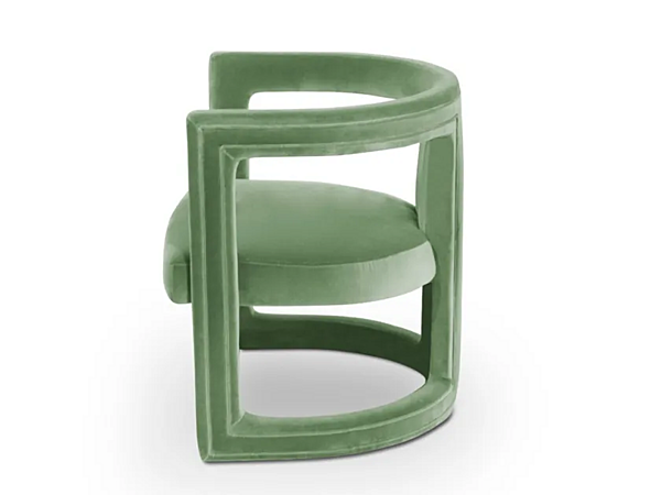 Fauteuil en velours rembourré avec accoudoirs BRABBU Rukay usine BRABBU de l'Italie. Foto №5