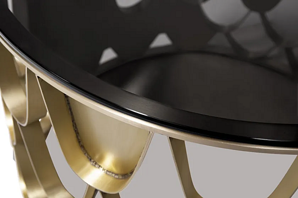 Table basse ronde en laiton pour salon Koi BRABBU usine BRABBU de l'Italie. Foto №8