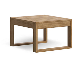 Table d'appoint de jardin en teck Atmosphera collection Desert