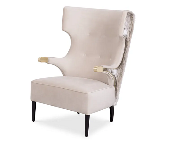 Fauteuil en cuir rembourré avec accoudoirs Sika BRABBU usine BRABBU de l'Italie. Foto №3