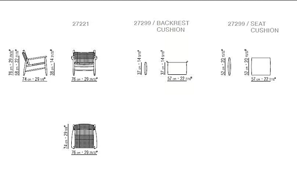 Fauteuil avec accoudoirs en tissu Tessa FLEXFORM usine FLEXFORM de l'Italie. Foto №10