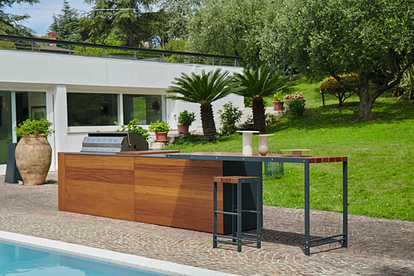 Cuisine d'extérieur en acier inoxydable ASTER CUCINE Outdoor usine Aster Cucine de l'Italie. Foto №4