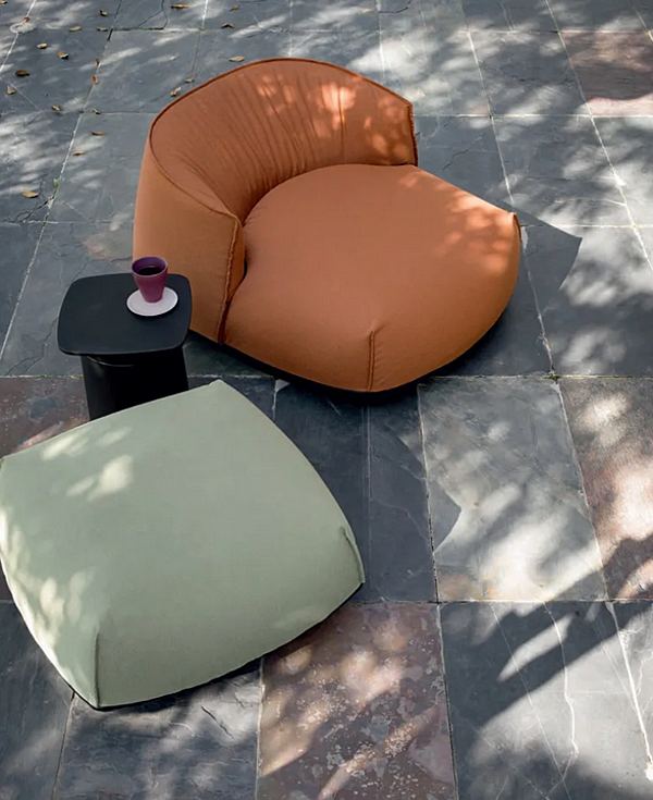 Pouf de jardin en tissu Sunbrella Brioni Kristalia usine Kristalia de l'Italie. Foto №6