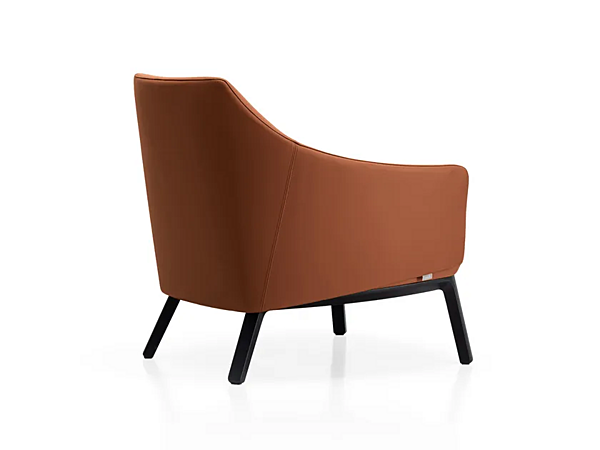 Fauteuil en cuir rembourré avec accoudoirs Bela Kristalia usine Kristalia de l'Italie. Foto №2