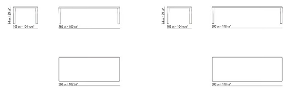 Table rectangulaire en bois Kobo FLEXFORM usine FLEXFORM de l'Italie. Foto №5