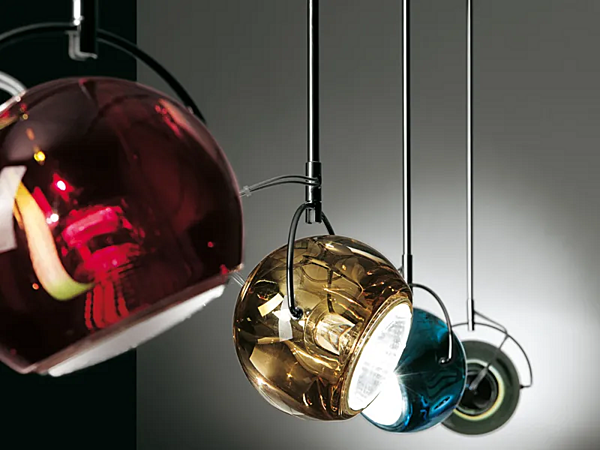 Suspension en couleur Beluga en matériau Fabbian usine Fabbian de l'Italie. Foto №8