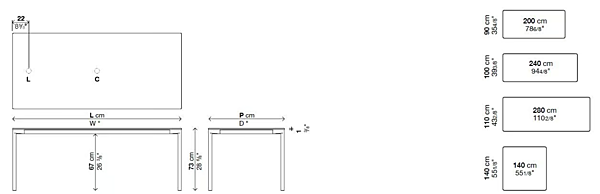 Table rectangulaire en bois Boiacca Kristalia usine Kristalia de l'Italie. Foto №12