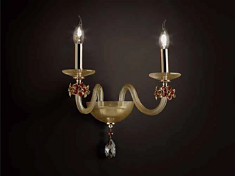 Applique murale en cristal avec cristaux Swarovski Sheen A2 Euroluce Lampadari usine EUROLUCE LAMPADARi de l'Italie