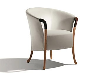 Fauteuil en tissu avec accoudoirs GIORGETTI Progetti