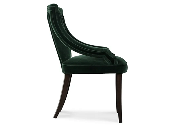 Fauteuil en velours rembourré avec accoudoirs BRABBU CAYO usine BRABBU de l'Italie. Foto №3