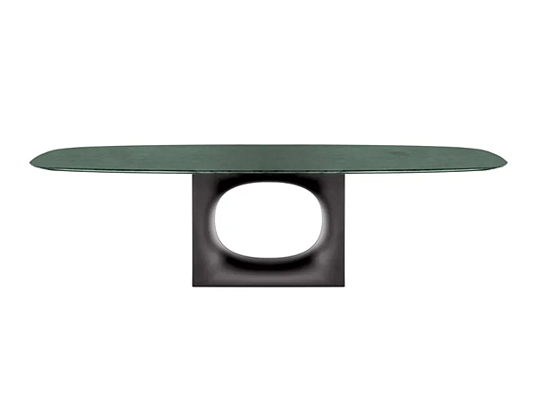 Table basse ovale en verre Holo Kristalia usine Kristalia de l'Italie. Foto №1