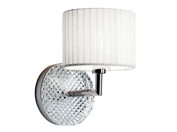 Applique murale en chrome avec motif diamant Fabbian Diamond Swirl usine Fabbian de l'Italie. Foto №1