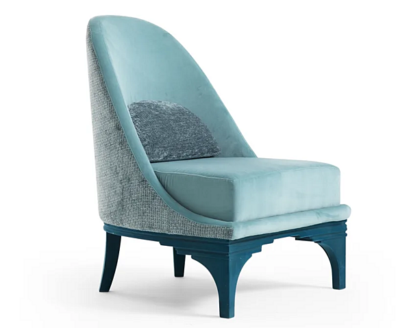 Fauteuil en tissu Duke de la marque CORTEZARI 760 usine CORTE ZARI de l'Italie. Foto №2