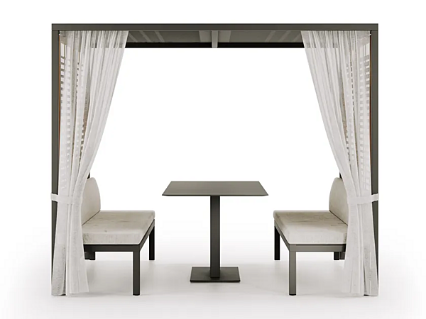 Gazebo en aluminium avec table Alcova Atmosphera usine ATMOSPHERA de l'Italie. Foto №2