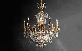Lustre MASIERO (EMME PI LIGHT) VE 803 13 + 6 usine MASIERO (EMME PI LIGHT) de l'Italie
