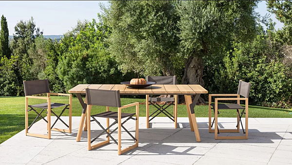 Table de jardin en teck Link VARASCHIN usine VARASCHIN de l'Italie. Foto №4