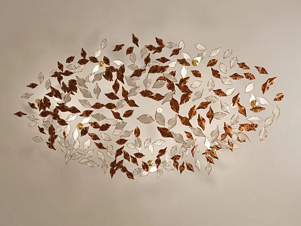 Suspension en porcelaine faite à la main avec éclairage LED Haberdashery feuillage usine HABERDASHERY de l'Italie. Foto №3