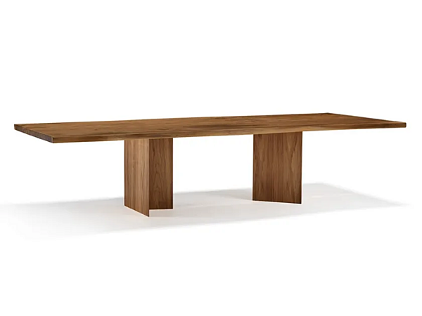 Table rectangulaire en bois massif Vero Compact Boomerang ARTE BROTTO L640, BOOMERANG usine Arte Brotto de l'Italie. Foto №1