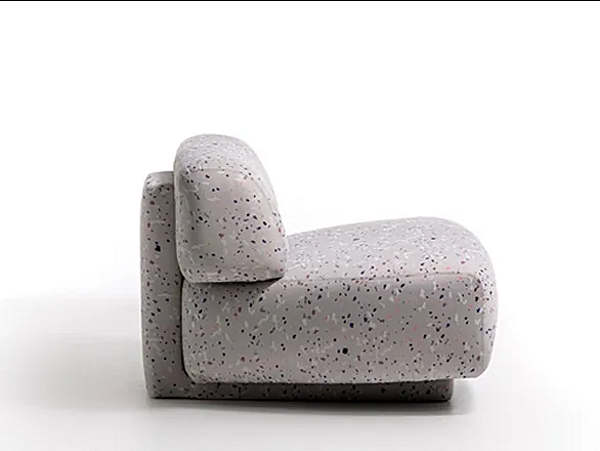 Fauteuil en tissu avec housse amovible Gogan Moroso usine Moroso de l'Italie. Foto №2