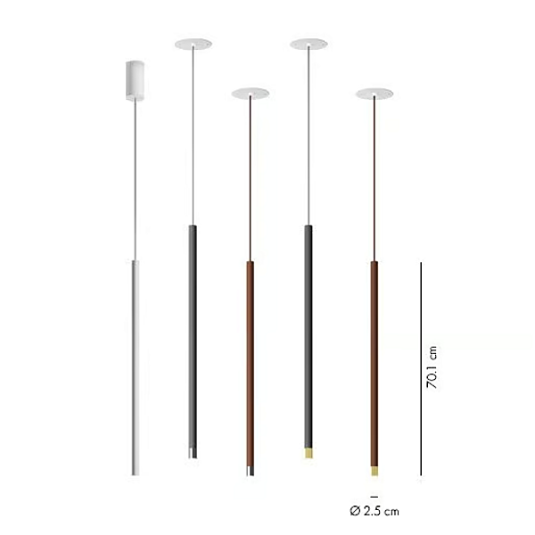 Lampe suspendue en aluminium LED Virtus AXOLIGHT usine Axolight de l'Italie. Foto №6