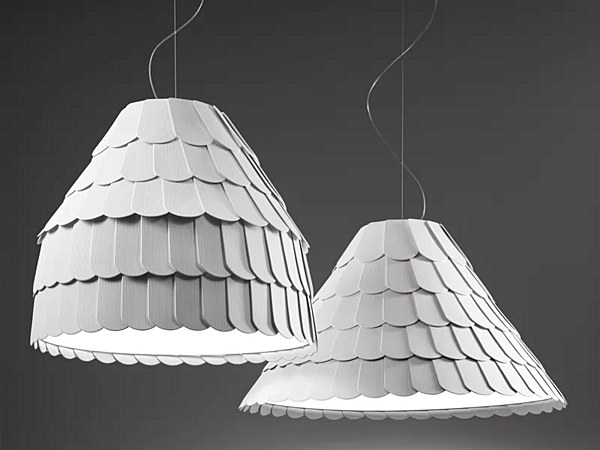 Lampe suspendue en plastique Roofer Fabbian usine Fabbian de l'Italie. Foto №4