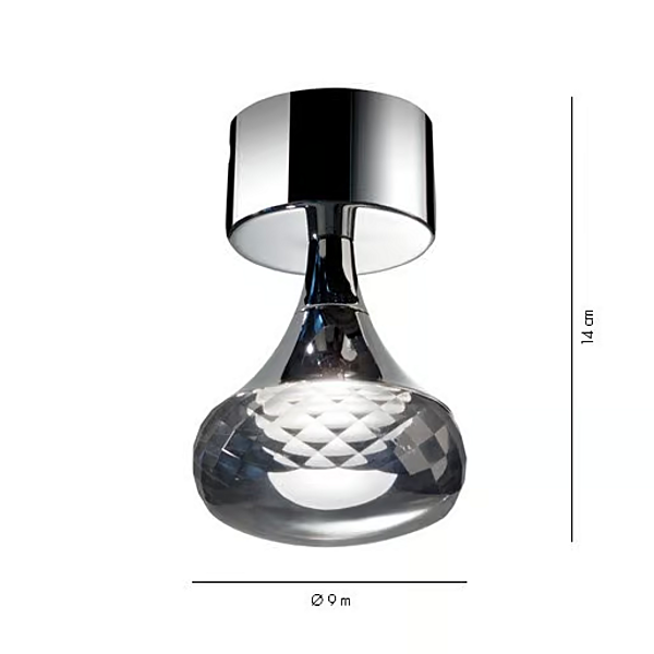 Spotlight en cristal de plafond Fairy AXOLIGHT PL FAIRY usine Axolight de l'Italie. Foto №6