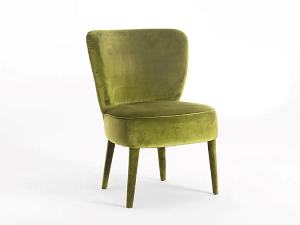 Fauteuil en tissu Cloe Black Tie CLO20 + HANDLE usine Black Tie de l'Italie. Foto №1